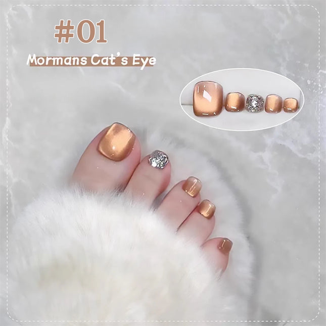 1pcs TC Autumn Popular Green Crystal Cat's Eye Molmans High Density Porcelain White Glass Beads Amber Gel Nail Polish Nail Art