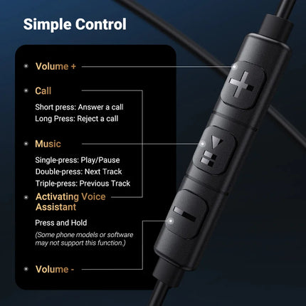 UGREEN 3.5mm USB Type C Wired Earbuds with Microphone, Wired Earphones in Ear Headphones HiFi Stereo,For Most with 3.5mm Jack