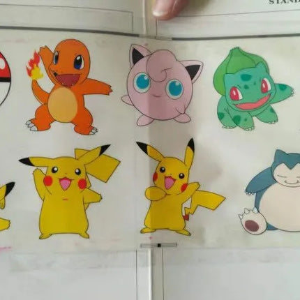 1Pc Kawaii Anime Pokemon Stickers Decals Fridge Phone Case Laptop Suitcase Decoration Cute Cartoon Sticker for Kids Toys Gifts