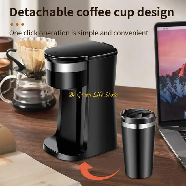 M7DF European 220V Coffee Maker With Affixed Cup ABS Plastic Fast Boil Technology Perfect For Home And Workplace