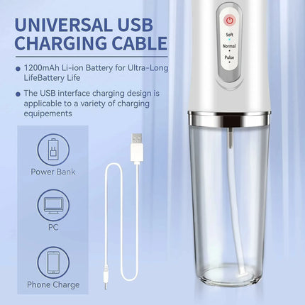 Dental Irrigator Water Flosser Bpa-Free Nozzles Replacement Orthodontic Gurunanda Kids Power Tooth Oral Irrigador Teeth Flossing