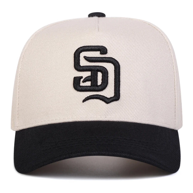 Unisex SD Letter Embroidery Baseball Caps Adjustable Casual Hats Spring and Autumn Outdoor Sunscreen Hat