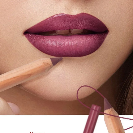 Matte 8-colors Lip Liner Pencil Lip Contour Lipstick Pen Nude Brown Lipstick Pencil Natural Lasting Waterproof Lipliner Makeup