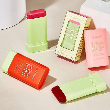 Creamy Blush Makeup Multi Stick For Eyes Lips & Cheeks Rouge Moist Pink High Color Rendering Tint Blusher Brightening Skin Tone