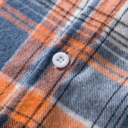 Autumn Hot Sale Of The Season Men's Plaid Hooded Casual Shirt Independent Station Cross-Border Checkered Hoodie Style Floral Patchwork