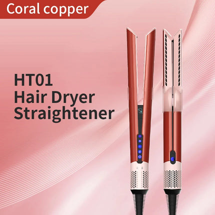 Hair Dryer Straightener HT01 Negative Ion Pull Plate Straightening Comb for Dry and Wet Use Straightener Does Not Damage Hair