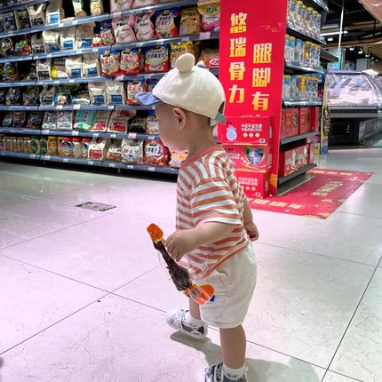 100% Cotton Fashion Baby Tshirt Summer Children's Boys Short-sleeved Stripe T-shirt Kids Boy Girl Top Clothes