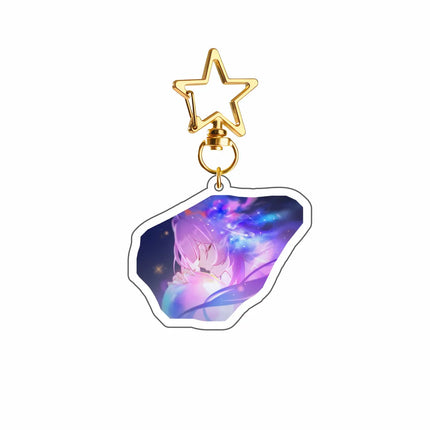 Game Honkai Star Acrylic Keychains Stand Cyrene DanHeng Evernight Cerydra Castorice Phainon Figure Pendant Car Key Chain Gifts