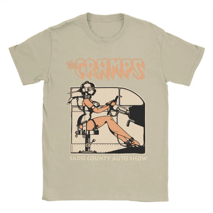 Women's Men's The Cramps Psychobilly Music T Shirt Clothes Novelty Short Sleeve Crewneck Tee Shirt Graphic Printed T-Shirts