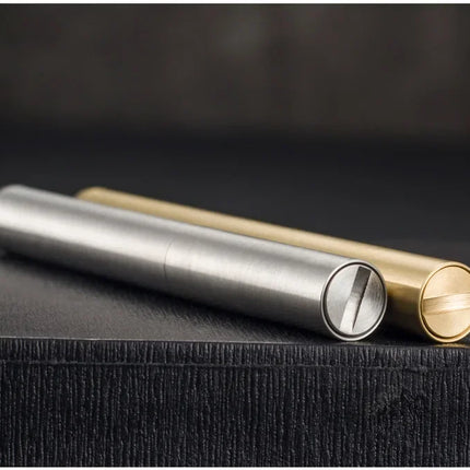 Creative Unusual Kerosene Lighter Copper Nunchaku Funny Retro Grinding Wheel Flint Lighters Foldable Mini Portable Men's Gift