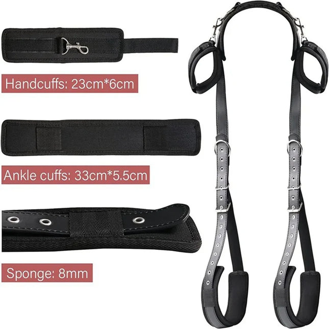 Open Leg Restraints BDSM Handcuff Sex Toy Couple Adult Game Tool Sex Bondage Kits Harness Bed Bandage Straps Erotic Accessories