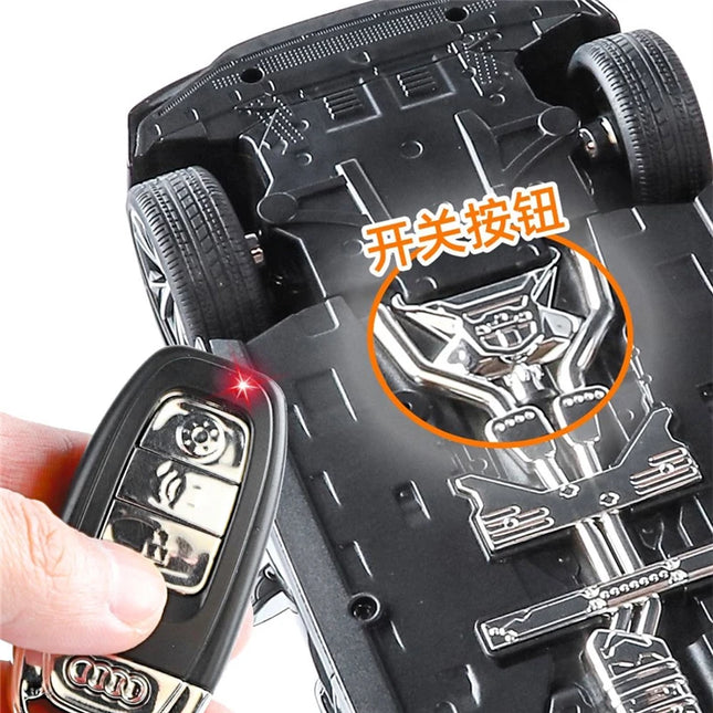 1:18 Key Remote Control Version AUDI RS7 Alloy Sports Car Model Diecast Metal Racing Vehicle Car Model Sound Light Kids Toy Gift