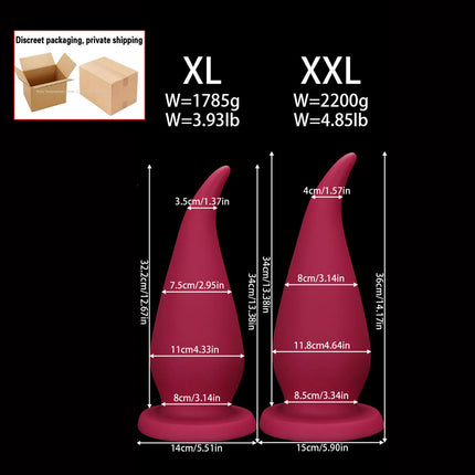 New 25.98 Inch Long Anal Plug Silicone Buttplug Huge Anal Dildos for Women Men Vaginal/Prostate Massage Sigmoid Stimulation 18+