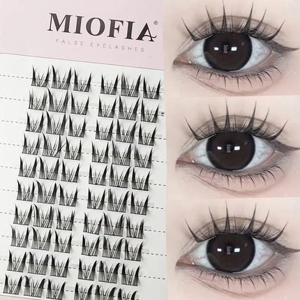 120 bundles Mink False Eyelash Natural Fishtail Lash 3D Russian Individual Eyelash Extension Cluster Makeup Tool Wholesale