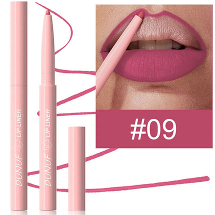 Luxury Matte Lip Liner Long-Lasting Matte Creamy Plumping Lip Waterproof Natural Nude Brown Slim Lip Liner 12 Colors  Cosmetic