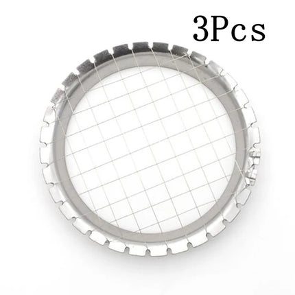 1/2/3Pcs Stainless Steel Grid Egg Slicer Cutter For Potato Mushroom Fruit Vegetable Salad Cutting Kitchen Tool