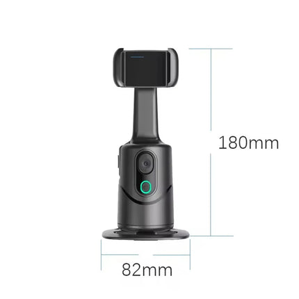 FGCLSY Automatic facial tracking phone holder with remote control and gesture control, 360 ° rotating phone camera holder