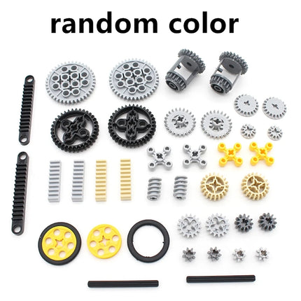 MOC Bricks Technical Accessories Bulk Multiple Sizes Gear Cross Axles Set Compatible Building Blocks Educational  Leduo Toy