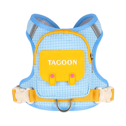 Dog Cat Harness and Leash Set, Reflective Adjustable Pet Vest with Backpack  for Small Medium dogs