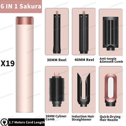 SenCiciMen Auto Curling Multi Hair Styler Curling Iron Hair Hot Air Brush Curling Barrel Hair Dryer Salon Professional Curl Hair