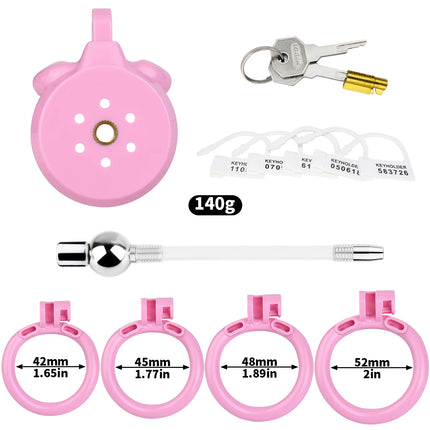 FRKO Flat Inverted ABS Sissy Male Chastity Cage Set 4 Size Arc Penis Ring Cock Lock CBT Cage 정조대 Sex Toys Men 3216/3216A/B/C