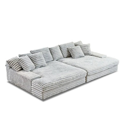 Modern Vacuum Compressed Sofa Plush Corduroy Sectional Sofa Living Room Bedroom Recliner Lazy Combination Sofa Bed Furniture