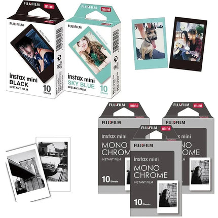 Fujifilm Instax Mini Film White 10 20 40 60 80 100 Sheets For FUJI Instant Photo Camera Mini 12/11 Mini 9 8 7 70 90 Film Camera