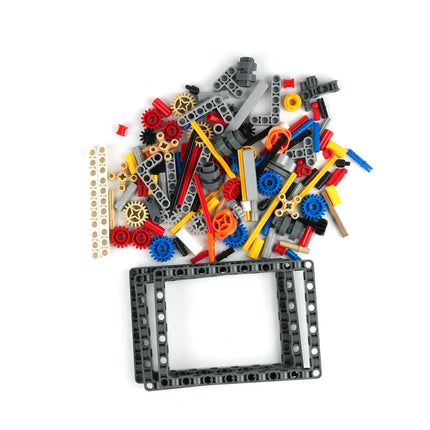 135PCS MOC Ultra-compact 8+N+R-Speed Sequential Model Building Blocks Gears Speed Transmission Gearbox Technical Bricks DIY Toys