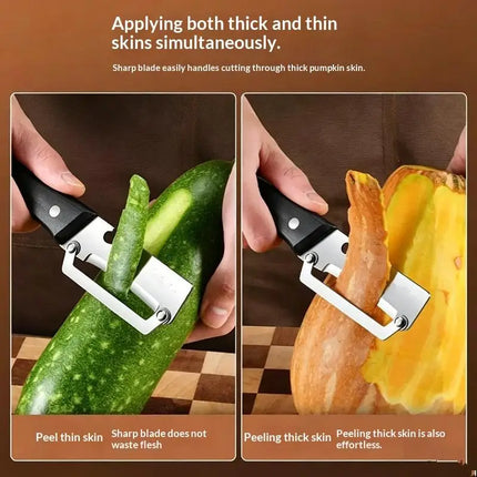[CL]1PC Stainless Steel Kitchen Multi-Purpose Tool Flat Edge Peeler Potato Peeler Slicer Knife Watermelon/Melon Grater[CL]