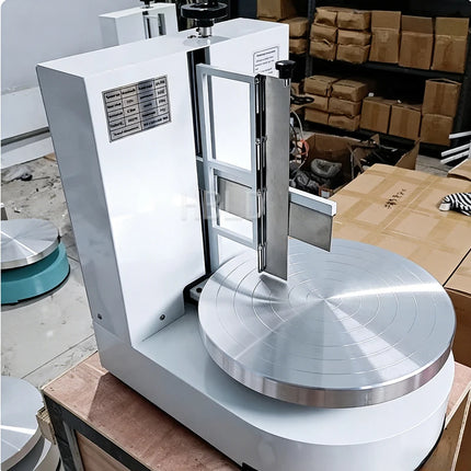 Adjustable Electric Cake Leveling Machine Smooth Rotating Table with Scraper for Even Cakes Cutting Baking Accessories