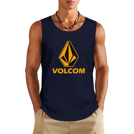Men's Vest Fashion Gym T-Shirt Hawaii Beach Surfing Sleeveless Shirt Mesh Summer Casual Sports
