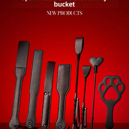 BDSM Spanking Kit,Flogger Whip Riding Crop & Leather Paddle,Impact Play Sex Toys for Couples Punishment Game Adult Punishment