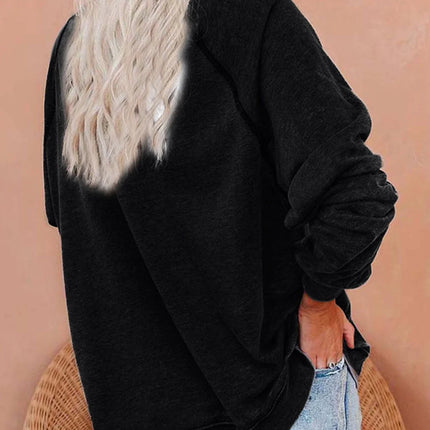 Stars Hollow Fashion Autumn Garden Print Women Sweatshirt Long Sleeve raglan Shoulder Casual Top Women Clothes for Fall & Winter