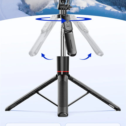 FANGTUOSI New 1.7M Wireless Selfie Stick Tripod Foldable Stand For Gopro Action Cameras Smartphones Balance Steady Shooting Live