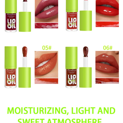 6-tone moisturizing lip gloss luminous oil lip gloss, moisturizing transparent liquid lip gloss, natural lip enhancer, make lips