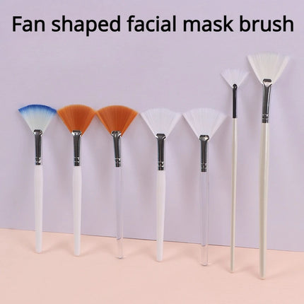 1/8pcs Fan Acid Brush Practical Facial Brushes Soft Portable Mask Brushes Soft Brush Skin Management Beauty Salon Brush Tool