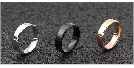 4mm 6mm 8mm Wide Stainless Steel Rings High Polished 2020 New Fashion Classic And Generous For Men's And Women's Ring Jewelry Gi