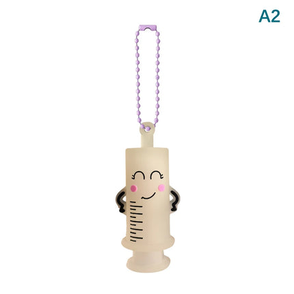 /KQM/Ampoule Bottle Opener Keychain Syringe-Shaped Cutter Nurse Doctor Aid Medication Vial Breaker Tool
