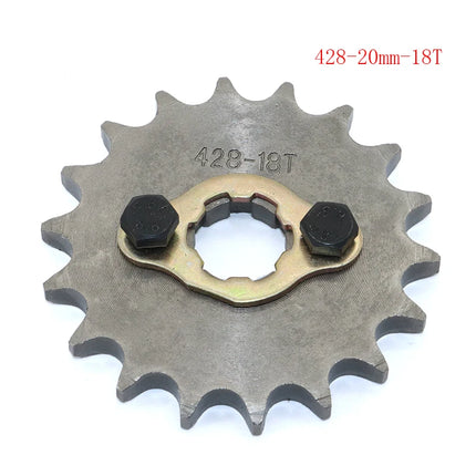Front Engine 428# 10T 11T 12T 13T 14T 15T 16T 17T 18T 19T Teeth 17mm 20mm Chain Sprocket With Retainer Plate Locker