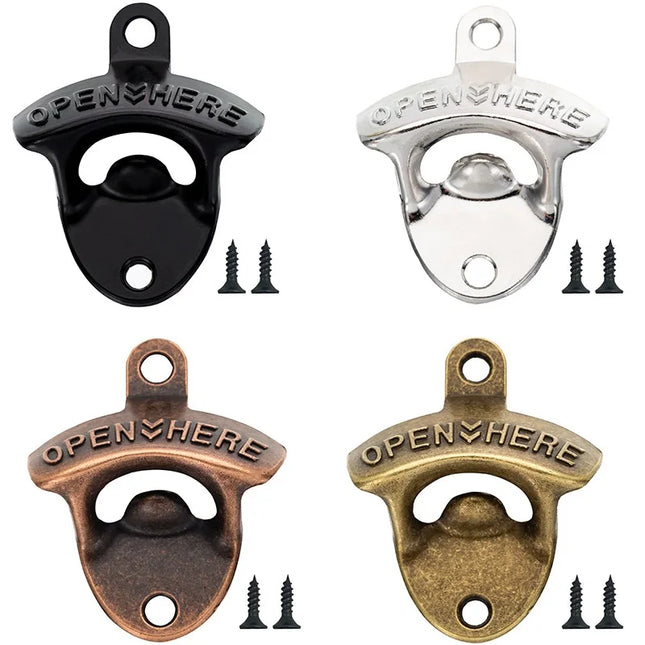 Alloy Wall Mount Beer Opener Kitchen Bar Bottle Opener