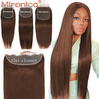 4 color / 13x4 Medium Brown / VIRGIN HAIR|China Mainland|20 inch|Free Part