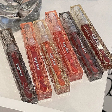 Gege Bear Crystal Mirror Water Lip Gloss Hydrating and Ultra-Moisturizing High Shine Glossy Lip Tint for Fuller Lips