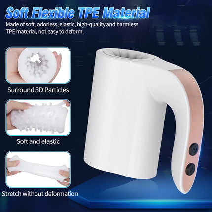 Wholesale Adult Electric Male Masturbator with Strong Sucking Revolving Vibrating Features for Men