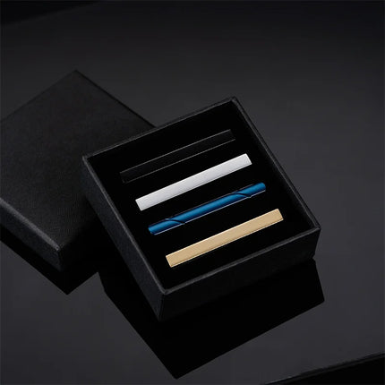 Minimalist Tie Clip For Men Tie Clip To Man Shirt Business Party Gift Box Jewelry Men's Cuff Luxury Man Fashion Cufflinks Lawyer