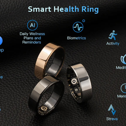 Stylish Men’s Smart Sport Ring | Elektronik Anillo Inteligente, Male Accessories, Celular-Synced Sports Electronics for Health