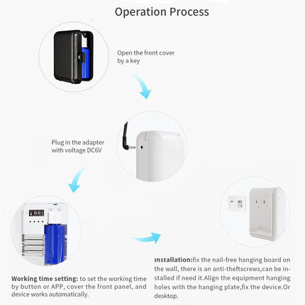 Wall Mounted Aroma Diffuser   Air Freshener Waterless Fragrance Diffuser Bluetooth Control Battery Scent Diffuser for Home