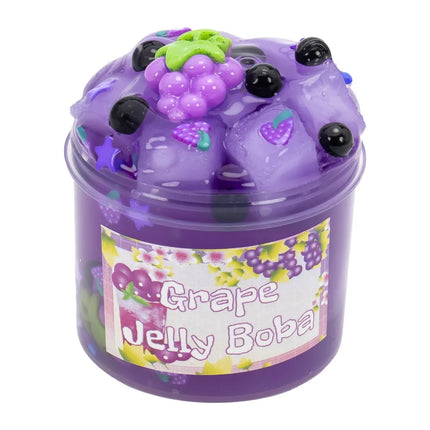 Soft 300ml/70ml Slime Kit Fruit Crunchy Non-Sticky Jelly Cube Slime Glitter Stress Relief Children's Toy Gifts Party Favor Gifts