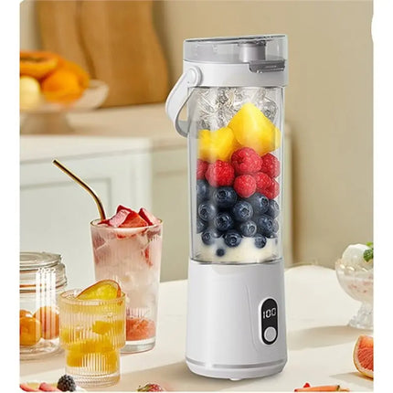 TCF-Portable Electric Juicer Fruit Vegetable Blender Rechargeable Small Household With Digital Display Juice Cup