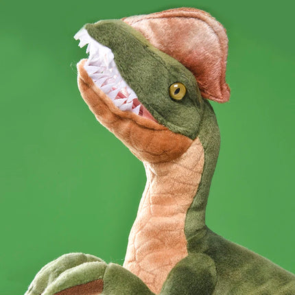 Jurassic Park Dilophosaurus Dinosaur Plush Toy Double Crested Lizard Figure Stuffed Toy Cool Kids Gift for Children Dropshipping