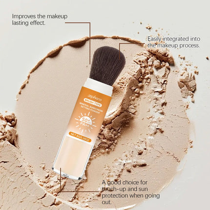 8g SPF 50+ Sunscreen Setting Powder Translucent Oil Control Matte Finish Long Lasting Breathable Outdoor Face Makeup Loose